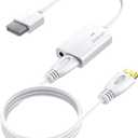 AUTOUTLET Wii to HDMI Converter 1080P with 6ft High Speed HDMI Cable Wii2 HDMI Adapter with Blue Indicator, Output Video&Audio with 3.5mm Jack Audio Compatible with Full HD Devices