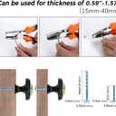 2 x 4 Pack Happy St. Patricks Day Clover Cabinet Knobs Round Drawer Pulls Shamrock Knob Cupboard Door Handles Hardware for Kitchen Bathroom Cabinets