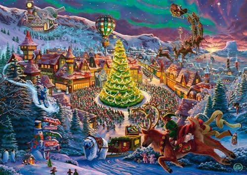 Santas Nordpol: Puzzle Zac Kinkade 1000 Teile, 2 Boxes