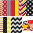 AmazingSpark 12 Sheets Christmas Wrapping Paper 20x27inch Cartoon Mouse Gift Wrapping Folded Red Black Yellow Christmas Tissue Papers for All Occasions Birthday Holiday Xmas Party Gift Decoration