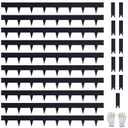 Pmango 10-Pack Galvanized Steel Landscape Lawn Edging 4.5 inch Height Black | Powder Coated Bendable Metal Strips - Hammer-in Edge Border - Yard Pathway Divider 40 inch Each(33Ft Total), #LYLB45BK-US