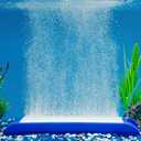 Pawfly Aquarium Air Stone, 11" Nano Air Bubble Curtain Wall, Self-Sinking Design Aquarium Bubbler Decorations for Freshwater Saltwater, Oxygen Bubble Diffuser for Pond & Hydroponics, Blue
