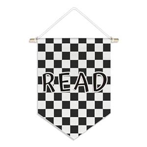 DSHFG Read Wall Art Decor Banner Flag Kids Nursery Toddler Room Decor, Read Sign for Classroom Reading Corner Kid Bedroom Wall Decor, 15x11in