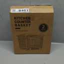 Wire Storage Basket for Kitchen Pantry: GGIU Stackable Kitchen Counter Organizers  Wire Organizing Bin for Produce Vegetable Potato and Onion Black