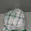 Heavy Duty Vinyl Tablecloth with Flannel Backing Waterproof Oil-Proof Plastic Table Cloth Stain-Resistant Wipeable Rectangle or Square Table Cover for Indoor and Outdoor (Green Plaid,52x70 Inch)