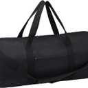 Vorspack Duffel Bag 28 Inches Foldable Lightweight Gym Bag with Inner Pocket for Travel Sports - Black