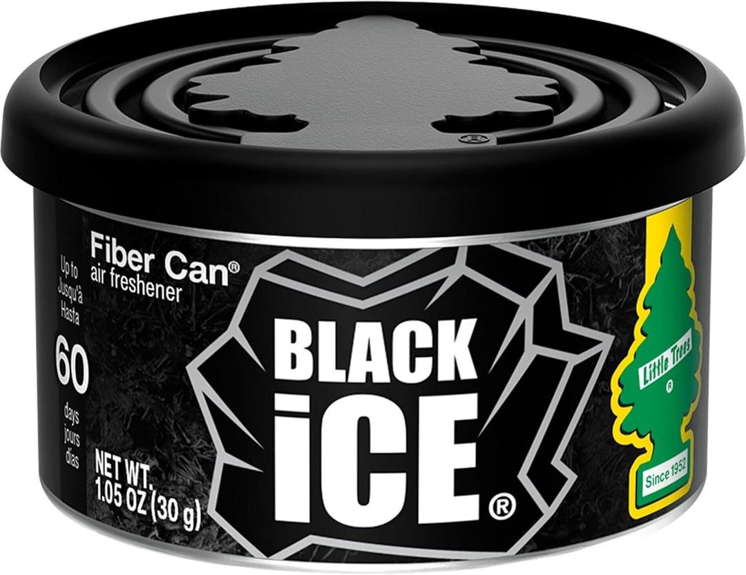 Little Trees Fiber CAN, Black Ice (Pack of 3)