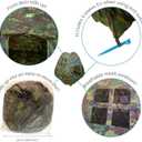 Military Pop Up Play Tent - Collapsible Army Indoor Outdoor Camouflage Playhouse Hunting Toy for Kids, Single Person