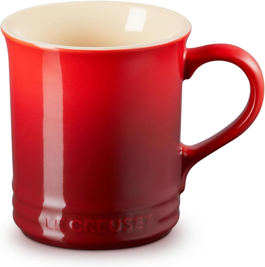 Le Creuset Stoneware Vancouver Mug, 14 oz., Cerise