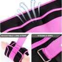 Adjustable Ankle Weights 1-3/4/5/6/8/10/12/15/20 LBS Pair with Removable Weight for Jogging, Gymnastics, Aerobics, Physical Therapy (Purple)