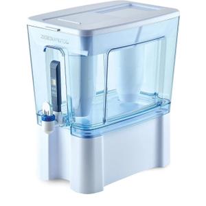 ZeroWater 52-Cup Large Water Filter Dispenser Removes PFOA/PFAS IAPMO certified: Lead, PFOA/PFOS, chromium, mercury; 5-stage Advanced Filtration; 0 TDS Water Filter Pitcher