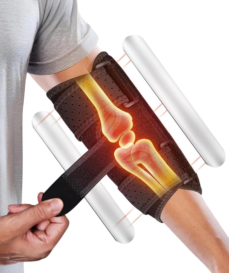 Elbow Brace for Cubital Tunnel & Ulnar Nerve Support  Adjustable Night Splint for Tennis Elbow, Tendonitis & Nerve Pain