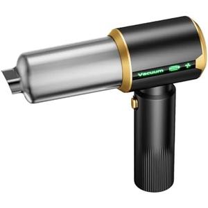 JIXINMIYUE Car Handheld Vacuum Cordless: Car Vacuum Cleaner with 16000Pa Ultra-Strong Suction, Brushless Motor & HEPA Filter - Lightweight Design for Drivers and Office Workers - Charcoal