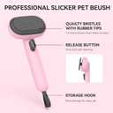 Aumuca Cat Brushes for Indoor Cats, Cat Hair Brush for Shedding, Cat Brush for Long or Short Haired Cats, Cat Grooming Deshedding Brush for Dog Kitten Horse Massage Removes Loose Fur