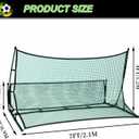 Soccer Rebounder Net 7x4x3 FT Passing Volley Drills