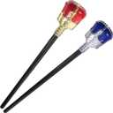 King Scepter, 2Pcs King Costume Scepter Kid Scepter Wand King Scepter Wand Props Royal King Queen Scepter for Role Play Halloween Dress-Up Party Prom