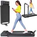 Walking Pad with Handle Bar, Walking Pad Treadmill 300 lb Capacity, Under Desk Portable Foldable Treadmills for Home (Inky)