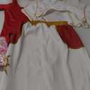 9 Pcs Zombies Costume for Girls Cheerleader Uniform Top Pant Coat Outfits (8-9 Years, White)