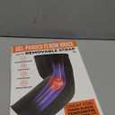 DR. BRACE Elite Elbow Brace Support, Breathable Elbow Compression Sleeve with Gel Pad for Golfer's, Tennis Elbow & Tendonitis Treatment & Pain Relief 2024 (Grey-Orange, Medium)