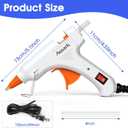 30W Mini Hot Glue Gun Kit with 30 Glue Sticks, Fast Preheating Hot Melt, High Temp for School Crafts DIY Arts and Quick Home Repairs