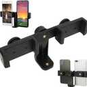 Cyrank Universal Tripod Cell Phone Holder,Dual Position Mobile Phone Clip Mini Tripod with 1/4inch Desktop Phone Tripod Mount for Video for Live Streaming