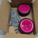 MOSHAY Roll Over Image to Zoom in Bicycle Training Wheels Fits 16 18 20 22 24 inch Variable Bike (rose)