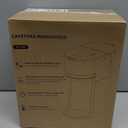 Mini Single Serve Coffee Maker for K Cup and Ground Coffee, Fast Brew One Cup Coffee Machine with Descaling Reminder and Water Window, 6 to 12 oz. Brew Sizes, Black (9.45 Inches)