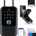 [New]Smart Lock Box,CATCHFACE Wireless Smart Key Lock Box App Control,Share eKey,Key Lockbox Wall Mount&Door Handle,Electronic LockBox Realtor/Home/Office/Warehouse/Vrbo/Cars