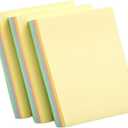 4 x Memo Paper, Colored self-Adhesive Note Paper, Student Notebook, memo and Message Notebook, Each 100 PagesUsed for Office, Home, and School (Medium)