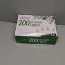 PREXTEX 200 Count Clear Christmas Tree Lights - 40 ft Warm Incandescent String Lights with Green Wire - Indoor and Outdoor Mini Light for Christmas, Holiday Decorations, Trees, Fences, Patios and More