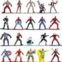 Marvel 1.65" Die-cast Metal Collectible Figures 20-Pack Wave 1, Toys for Kids and Adults