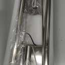 KUZZULL Modern Minimalist LED Bathroom Sconce, Brushed Nickel, 27.8" x 4.3" x 3.4"
