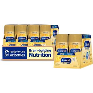 Enfamil NeuroPro Ready to Feed Baby Formula, Ready to Use, Brain and Immune Support with DHA, Iron and Prebiotics, Non-GMO, 8 Fl Oz, 6 count (Pack of 4), Total 24 bottles (EXP 11/01/26)