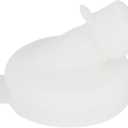 Glass Milk Bottle Silicone Pouring Spout Lid - for 48mm kitchentoolz Milk Bottles - Pack of 4 (White)