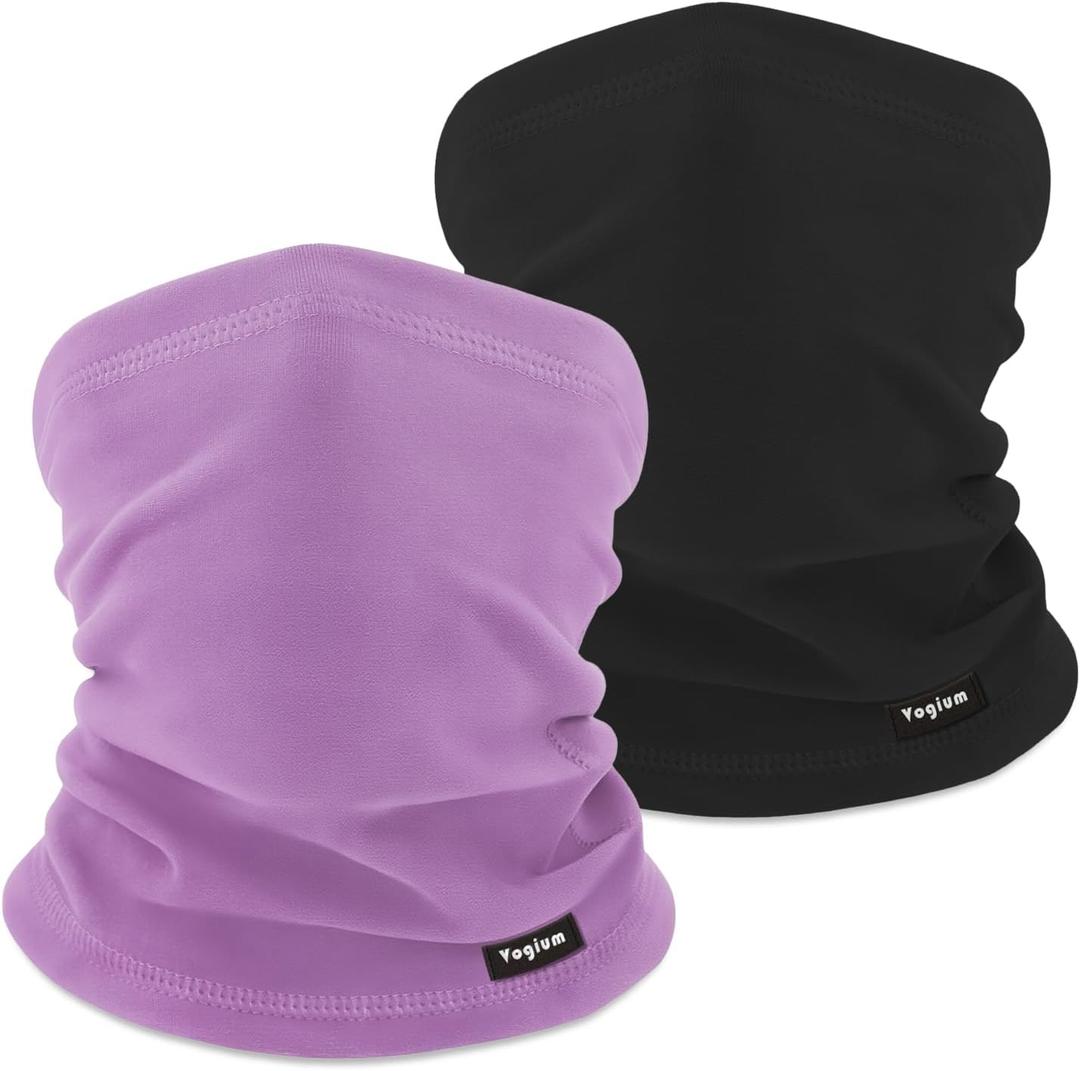 Adult Fleece Neck Warmer Gaiter | Windproof Face Mask for Winter Sports & Commuting | Unisex Warm Elastic Tube Scarf