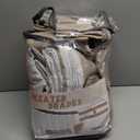 100% Blackout Extra Long Floor to Ceiling 132 Inch Curtains for Bedroom 2 Panel Set, Warm Beige Memory Shape Pinch Pleat Natural Linen Viral Drapes Light Blocking Privacy Curtain for Room Divider 11FT (Burlywood Birch)