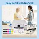 Replacement for Epson 522 High Capacity Ink Refill Bottles Works with EcoTank ET-2400 ET-2720 ET-2800 ET-2803 ET-2840 ET-4700 ET-4800 ET-4810 ET-3760 ET2760 ET2750 ET-4760 ET-2850 ET-15000 (550ML)