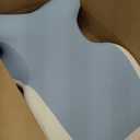27° Angled Wedge Pillow, Support for Neck Back Waist(Sky Blue & White), Large Size