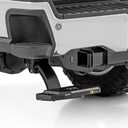 Rough Country Retractable Bed Step for Ford F-250/F-350 SuperDuty (2023-2026) - Driver Side, Manual Pull Tailgate Step, Non-Slip Truck Step