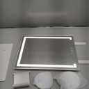 Gospire Lighted Makeup Mirror, Hollywood 4000mAh Rechargeable Vanity Mirror with 5X/10X Magnification, 3-Color Dimmable Lighting, Touch Control, Phone Holder, 11x16.8 LED Tabletop Mirror for Bedroom