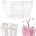 OUTXE Beach Bag Organizer Inserts Compatible with Extra Large Simple Modern Bag Accessories, Lightweight Mesh Insert Divider Pouch for XL Simple Modern Bag, Beach Tote Bag Insert for Organizing