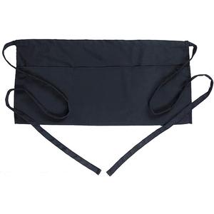 BOHARERS Waist Apron with 3 Pockets - Black Waitress Waiter Server Short Aprons