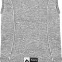 KYEESE Dog Shirts Quick Dry Reflective Lightweight Soft Dog T-Shirt Tank Top Breathable Stretchy Sleeveless Vest Pet Tee Shirts for Small Medium Dogs (Medium (7-13lbs), 2#Grey)