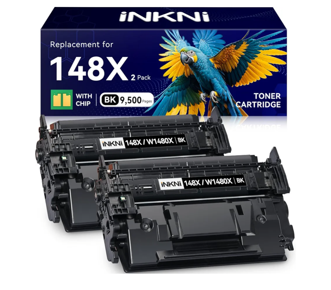 148X Black High Yield Toner Cartridge - with Chip Compatible Replacement for HP 148X 148A W1480X W1480A for HP LaserJet Pro MFP 4101fdw 4001dn 4001n 4101fdn 4001dw Printer for Office Work - 2 Pack
