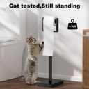 Black Toilet Paper Holder StandStainless Steel Toilet Paper Holder Free StandingStable Weighted Base Floor Tissue Roll Holder for BathroomModern Pivoting Toilet Paper Stand