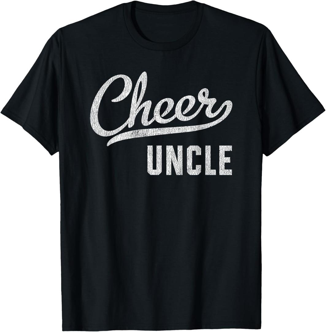 Cheer Dad Gifts Shirts Cheer Uncle Proud Cheerleading Uncle T-Shirt, Size: S
