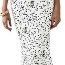 PRETTYGARDEN Maxi Dresses for Women 2025 Summer Halter Leopard Print Backless Sexy Bodycon Cocktail Beach Long Dress (White, XXL)