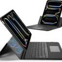 ESR Ascend for iPad Pro 13 Inch (M5/M4, 2025/2024), Keyboard Case with Trackpad, Magnetic Detachable Keyboard with Backlit Keys, Fully Adjustable Portrait/Landscape Stand, Black