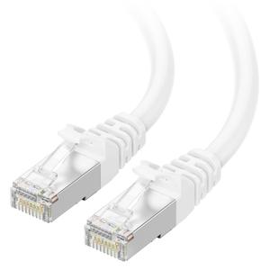 Cable Matters 10Gbps Snagless Short Shielded Cat 6A Ethernet Cable - 1ft, Cat 6A Cable, Cat6A Cord, Ethernet Cord, White