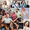 BONAOK Wireless Bluetooth Karaoke Microphone,3-in-1 Portable Handheld Karaoke Mic Speaker Machine Home Party Birthday for All Smartphones PC(Q37 Rose Gold)